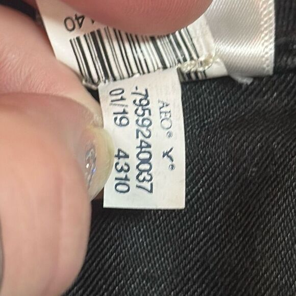 American Eagle Men’s Next Level Flex Skinny Black Jeans size 32x30 - Picture 9 of 9